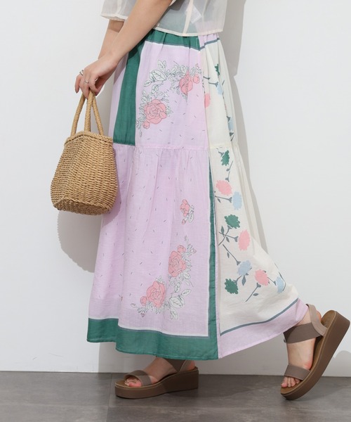 KILKI(キルキー)の「kilki スカーフプリントスカート(スカート・レディース・B/A・ONESIZE)」の2枚目の写真