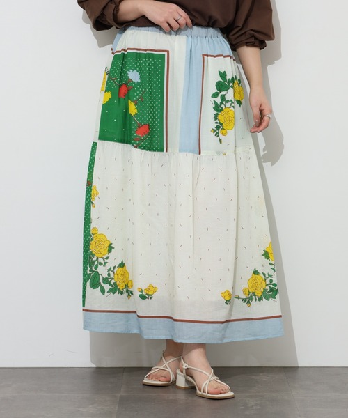 KILKI(キルキー)の「kilki スカーフプリントスカート(スカート・レディース・B/A・ONESIZE)」の3枚目の写真