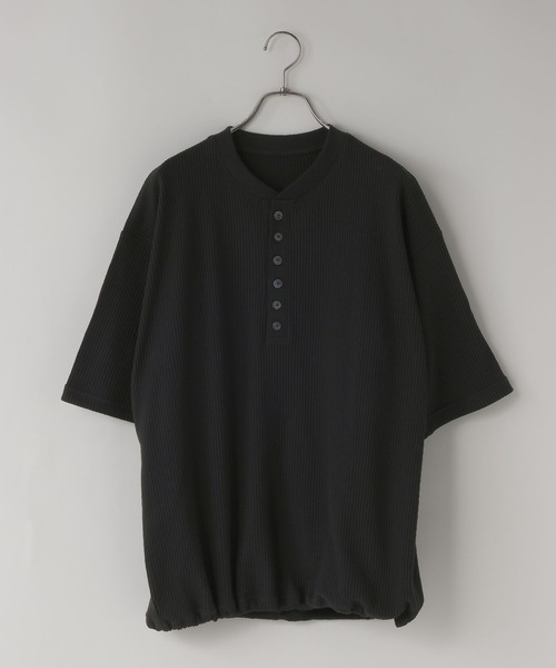 LOWRYS FARM(ローリーズファーム)の「【LFM(U)】ワッフルヘンリーネックTSS 667847(Tシャツ/カットソー・メンズ・ブラウン/ブラック/ホワイト・MEDIUM/LARGE)」の10枚目の写真