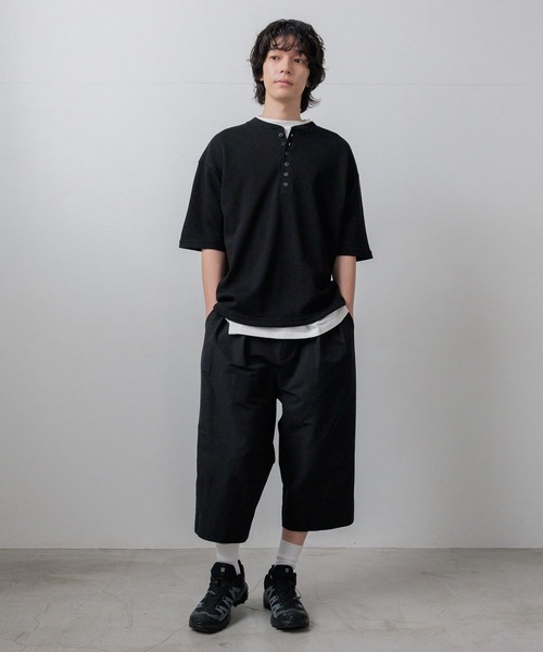 LOWRYS FARM(ローリーズファーム)の「【LFM(U)】ワッフルヘンリーネックTSS 667847(Tシャツ/カットソー・メンズ・ブラウン/ブラック/ホワイト・MEDIUM/LARGE)」の18枚目の写真