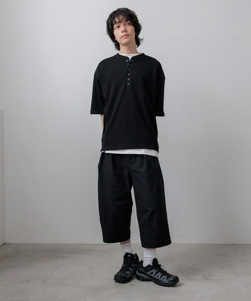 LOWRYS FARM(ローリーズファーム)の「【LFM(U)】ワッフルヘンリーネックTSS 667847(Tシャツ/カットソー・メンズ・ブラウン/ブラック/ホワイト・MEDIUM/LARGE)」の20枚目の写真