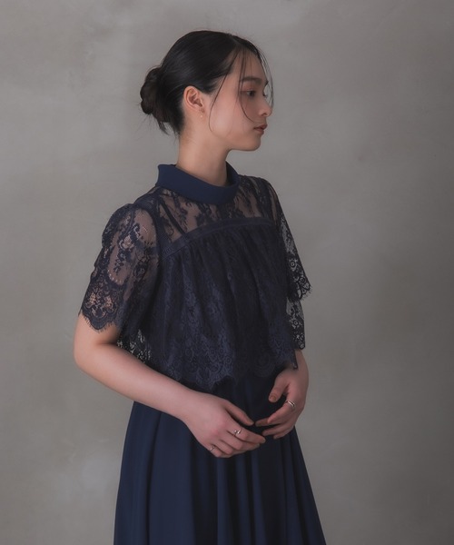 Rose of Sharon(ローズオブシャロン)の「刺繍シアーフレアドレス(ドレス・レディース・ダークグリーン/ブルーグレー/ダークブルー/ライトパープル/ボルドー/カーキ/ダークラベンダー・M)」の22枚目の写真