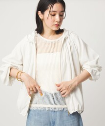 green label relaxing | シアー フーディ ブルゾン マシンウォッシャブル UVカット 通気性(ブルゾン)