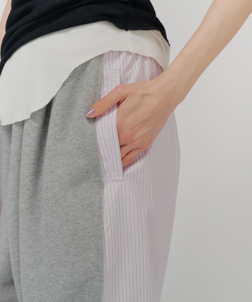 THINGS THAT MATTER（シングス ザット マター）の「LIGHT STRIPE SWEAT PANTS / ライト ストライプ スウェット パンツ（スウェットパンツ・レディース・ピンク/サックスブルー・FREE）」の8枚目の写真
