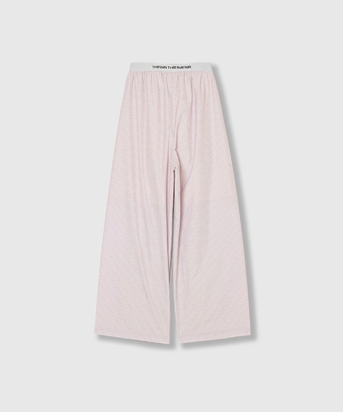 THINGS THAT MATTER（シングス ザット マター）の「LIGHT STRIPE SWEAT PANTS / ライト ストライプ スウェット パンツ（スウェットパンツ・レディース・ピンク/サックスブルー・FREE）」の13枚目の写真