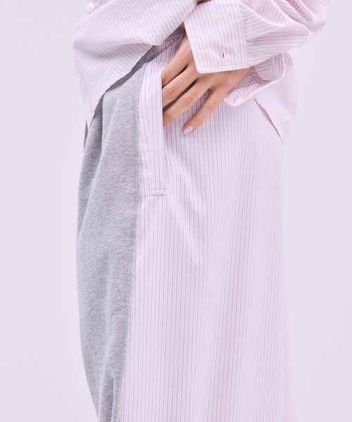 THINGS THAT MATTER(シングス ザット マター)の「LIGHT STRIPE SWEAT PANTS / ライト ストライプ スウェット パンツ(スウェットパンツ・レディース・ピンク/サックスブルー・FREE)」の22枚目の写真