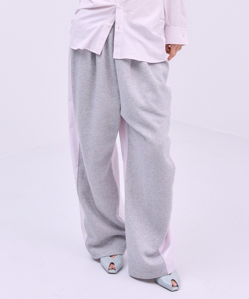 THINGS THAT MATTER（シングス ザット マター）の「LIGHT STRIPE SWEAT PANTS / ライト ストライプ スウェット パンツ（スウェットパンツ・レディース・ピンク/サックスブルー・FREE）」の21枚目の写真