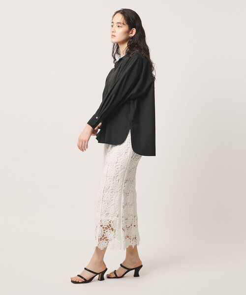 UNITED ARROWS(ユナイテッドアローズ)の「スキッパー プルオーバー 8分袖 シャツ(シャツ/ブラウス・レディース・オフホワイト/ブラック/その他1・36/38)」の11枚目の写真
