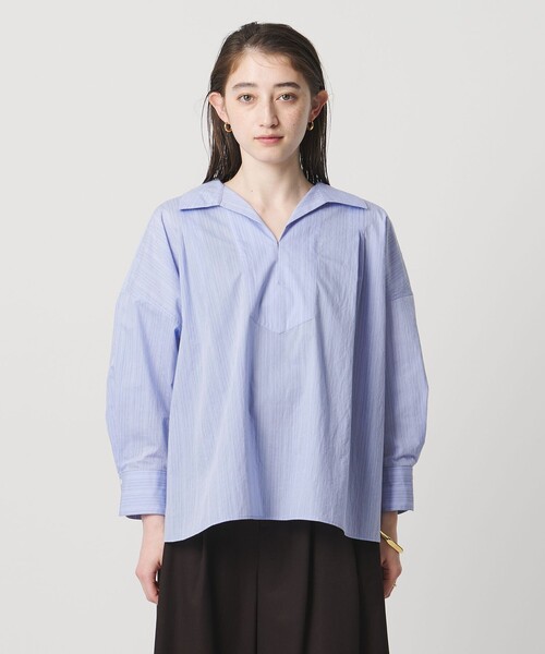UNITED ARROWS(ユナイテッドアローズ)の「スキッパー プルオーバー 8分袖 シャツ(シャツ/ブラウス・レディース・オフホワイト/ブラック/その他1・36/38)」の12枚目の写真