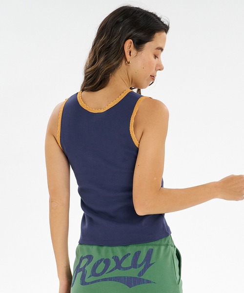ROXY(ロキシー)の「ROXY/ロキシー タンクトップ レース リブ ROXY by ULALA TANK RSL262604T(タンクトップ・レディース・ネイビー/オフホワイト/ブラウン・M/L)」の14枚目の写真