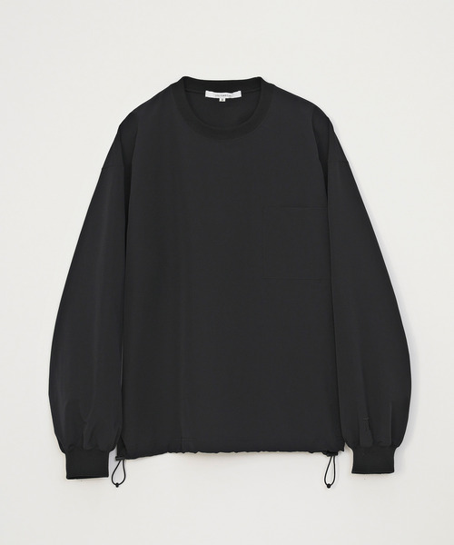 VICTIM(ヴィクティム)の「VICTIM ヴィクティム / L/S NYLON TEE セットアップストレッチドローコードロンT / VTM-26-CS-003(Tシャツ/カットソー・メンズ・ホワイト/ネイビー/ブラック・3/2/1)」の2枚目の写真