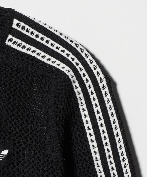 adidas Originals（アディダスオリジナルス）の「＜adidas Originals＞クロシェ トラック ジャケット（ブルゾン・レディース・ブラック/オフホワイト・M）」の7枚目の写真