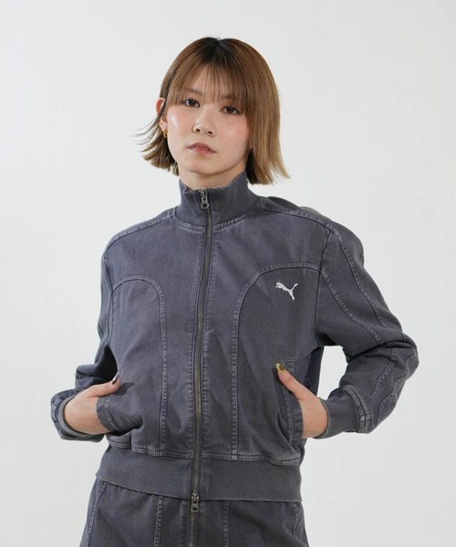 PUMA(プーマ)の「PUMA/プーマ ジャケット 639135(その他アウター・レディース・ブラック/ヘザーチャコール・L/M)」の1枚目の写真