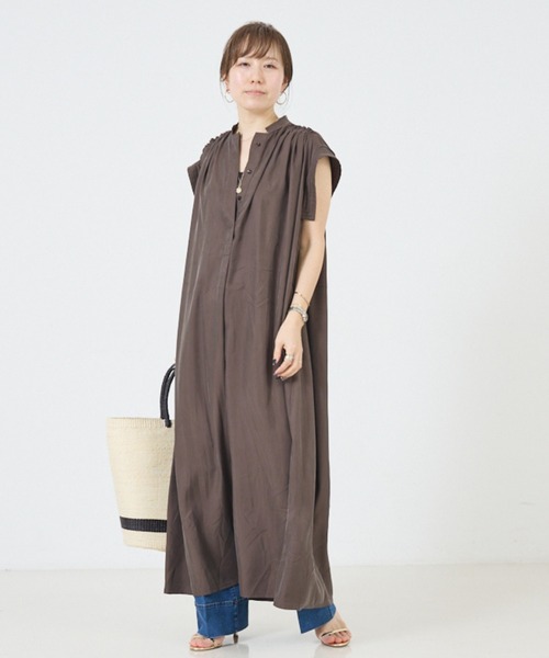 DESIGNWORKS（デザインワークス）の「ハイウエストフレアストレッチデニム（その他パンツ・レディース・インディゴブルー/ライトブルー・S）」の10枚目の写真