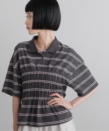 LOWRYS FARM | ギャザーポロＳＳ　794100(Tシャツ/カットソー)