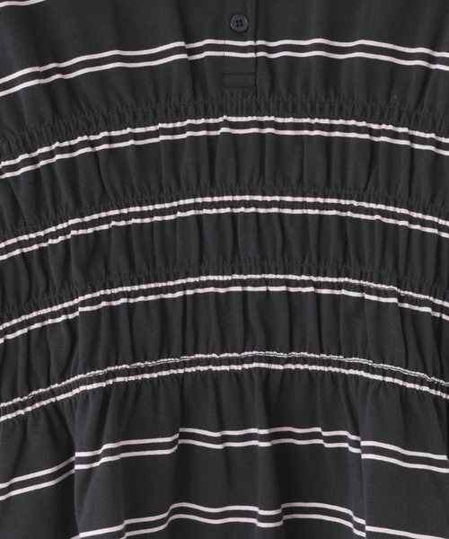 LOWRYS FARM(ローリーズファーム)の「ギャザーポロSS 794100(Tシャツ/カットソー・レディース・グレー/アイボリー・LONG/SHORT)」の11枚目の写真