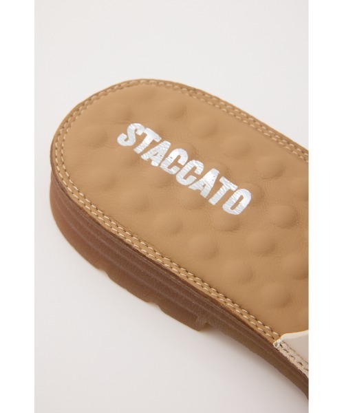 STACCATO(スタッカート)の「ドルチェリボンスリッパサンダル(サンダル・レディース・ホワイト/ブラック・22.5cm/23cm/23.5cm/24cm)」の4枚目の写真