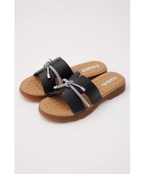 STACCATO(スタッカート)の「ドルチェリボンスリッパサンダル(サンダル・レディース・ホワイト/ブラック・22.5cm/23cm/23.5cm/24cm)」の12枚目の写真