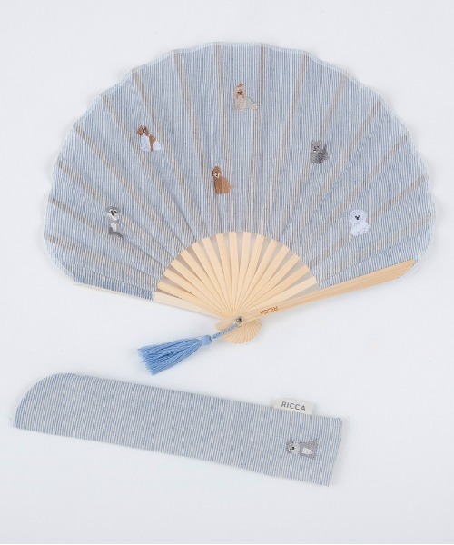 TIMELESS COMFORT(タイムレスコンフォート)の「RICCA(リッカ)パル扇子(扇子/うちわ・レディース・アイボリー/ネイビー/グリーン・ONE SIZE)」の3枚目の写真