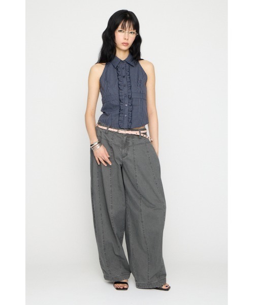 LAGUA GEM(ラグアジェム)の「BARREL LEG MILITARY パンツ(カーゴパンツ・レディース・ベージュ/カーキ/チャコールグレー・X-SMALL/SMALL/MEDIUM)」の22枚目の写真