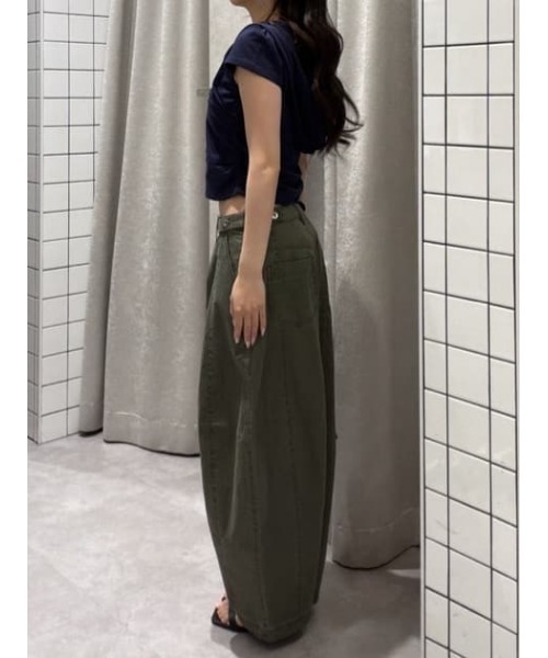 LAGUA GEM(ラグアジェム)の「BARREL LEG MILITARY パンツ(カーゴパンツ・レディース・ベージュ/カーキ/チャコールグレー・X-SMALL/SMALL/MEDIUM)」の7枚目の写真