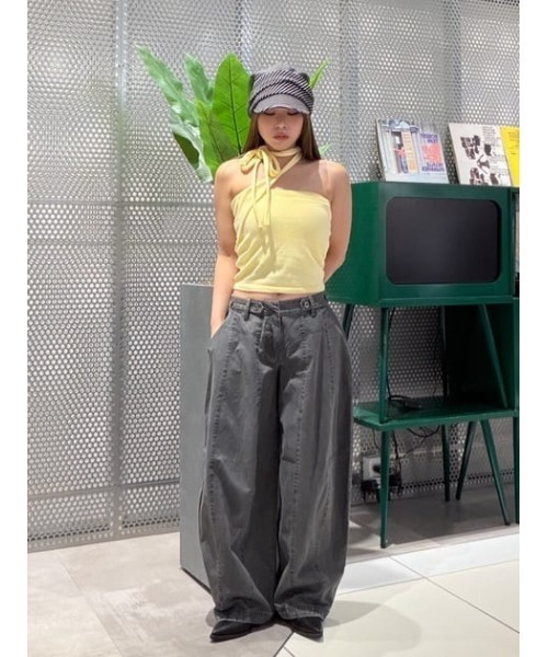 LAGUA GEM(ラグアジェム)の「BARREL LEG MILITARY パンツ(カーゴパンツ・レディース・ベージュ/カーキ/チャコールグレー・X-SMALL/SMALL/MEDIUM)」の16枚目の写真