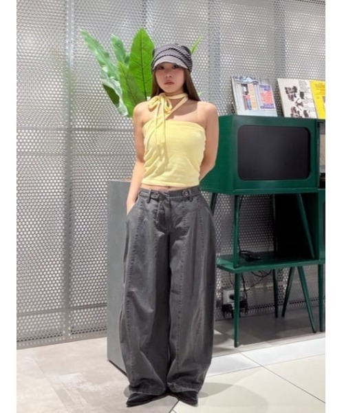 LAGUA GEM(ラグアジェム)の「BARREL LEG MILITARY パンツ(カーゴパンツ・レディース・ベージュ/カーキ/チャコールグレー・X-SMALL/SMALL/MEDIUM)」の18枚目の写真