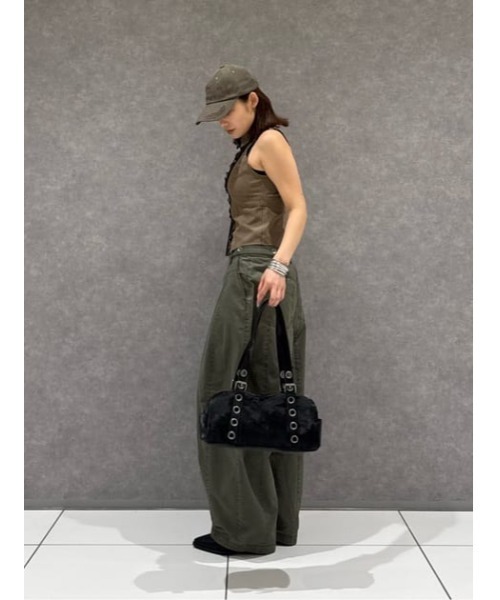 LAGUA GEM(ラグアジェム)の「BARREL LEG MILITARY パンツ(カーゴパンツ・レディース・ベージュ/カーキ/チャコールグレー・X-SMALL/SMALL/MEDIUM)」の10枚目の写真