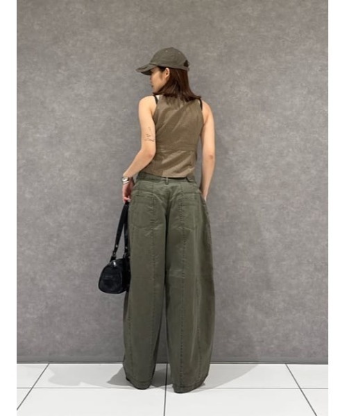 LAGUA GEM(ラグアジェム)の「BARREL LEG MILITARY パンツ(カーゴパンツ・レディース・ベージュ/カーキ/チャコールグレー・X-SMALL/SMALL/MEDIUM)」の11枚目の写真