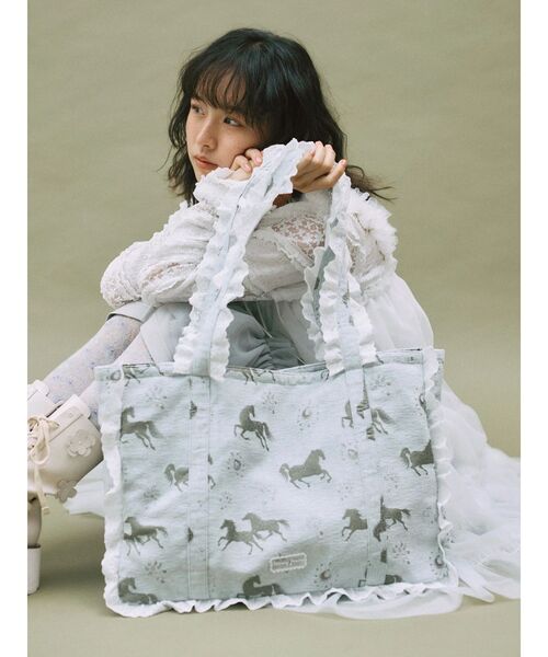 merry jenny(メリージェニー)の「dreamy horse bag(トートバッグ・レディース・グリーン/ピンク/ブルー・FREE)」の17枚目の写真