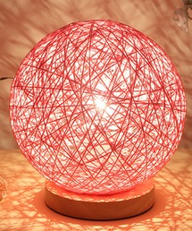 SORENA（ソレナ）の「ラタン風LEDボールライト USB充電ポート付き（照明）」