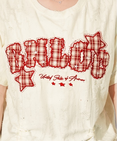 GORGE(ゴージ)の「《チェックロゴ刺繍シャーリング》カットソー/ストリート/春夏/全2色(Tシャツ/カットソー・レディース・ブラック/オフホワイト・F)」の17枚目の写真