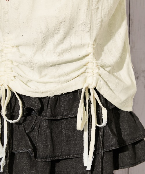 GORGE(ゴージ)の「《チェックロゴ刺繍シャーリング》カットソー/ストリート/春夏/全2色(Tシャツ/カットソー・レディース・ブラック/オフホワイト・F)」の18枚目の写真