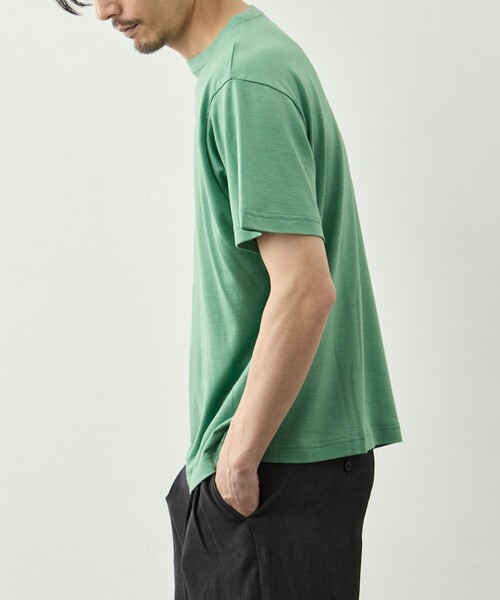 FUJI(フジ)の「【FUJI/フジ】WOOL S/S T-SHIRT(Tシャツ/カットソー・メンズ・ブラック/ブラウン/グリーン・4/5)」の5枚目の写真