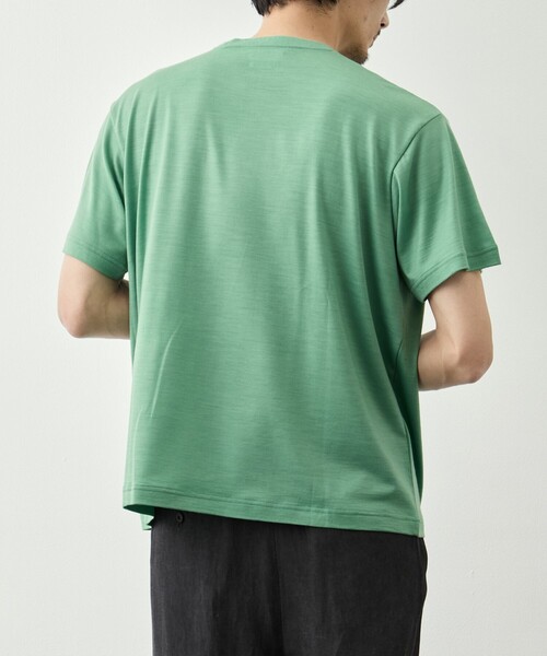 FUJI(フジ)の「【FUJI/フジ】WOOL S/S T-SHIRT(Tシャツ/カットソー・メンズ・ブラック/ブラウン/グリーン・4/5)」の6枚目の写真