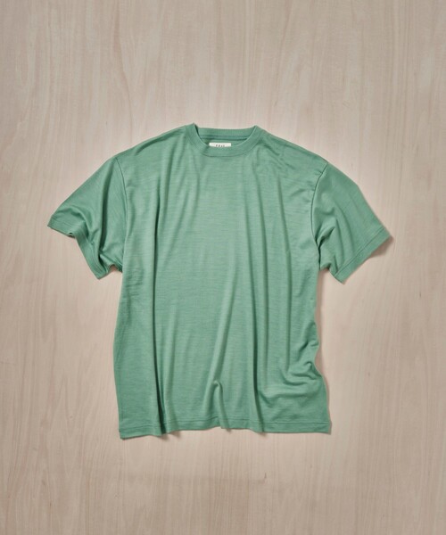 FUJI(フジ)の「【FUJI/フジ】WOOL S/S T-SHIRT(Tシャツ/カットソー・メンズ・ブラック/ブラウン/グリーン・4/5)」の8枚目の写真
