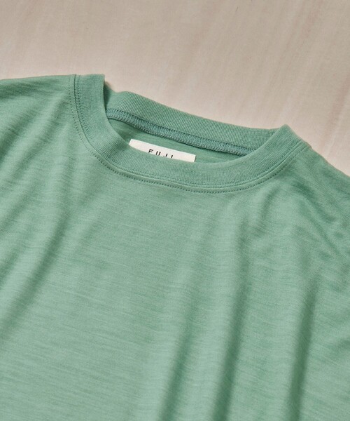FUJI(フジ)の「【FUJI/フジ】WOOL S/S T-SHIRT(Tシャツ/カットソー・メンズ・ブラック/ブラウン/グリーン・4/5)」の9枚目の写真
