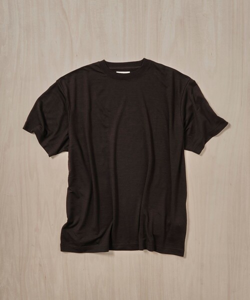 FUJI(フジ)の「【FUJI/フジ】WOOL S/S T-SHIRT(Tシャツ/カットソー・メンズ・ブラック/ブラウン/グリーン・4/5)」の16枚目の写真