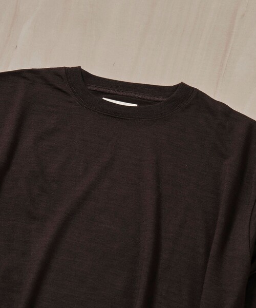 FUJI(フジ)の「【FUJI/フジ】WOOL S/S T-SHIRT(Tシャツ/カットソー・メンズ・ブラック/ブラウン/グリーン・4/5)」の17枚目の写真