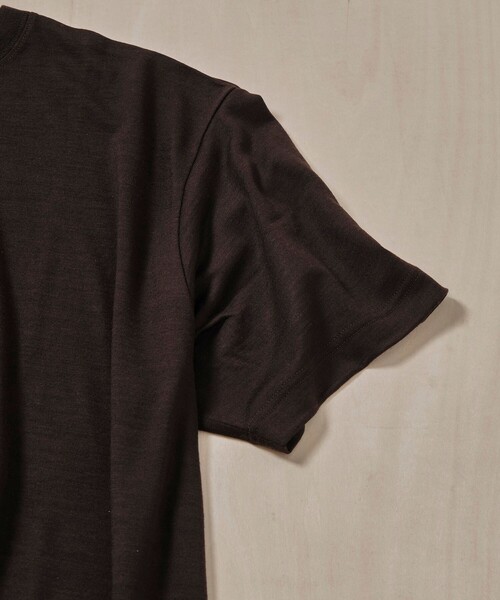 FUJI(フジ)の「【FUJI/フジ】WOOL S/S T-SHIRT(Tシャツ/カットソー・メンズ・ブラック/ブラウン/グリーン・4/5)」の18枚目の写真