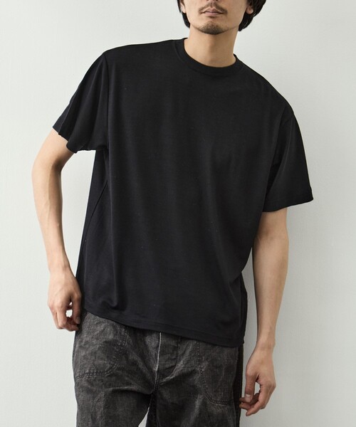 FUJI(フジ)の「【FUJI/フジ】WOOL S/S T-SHIRT(Tシャツ/カットソー・メンズ・ブラック/ブラウン/グリーン・4/5)」の19枚目の写真