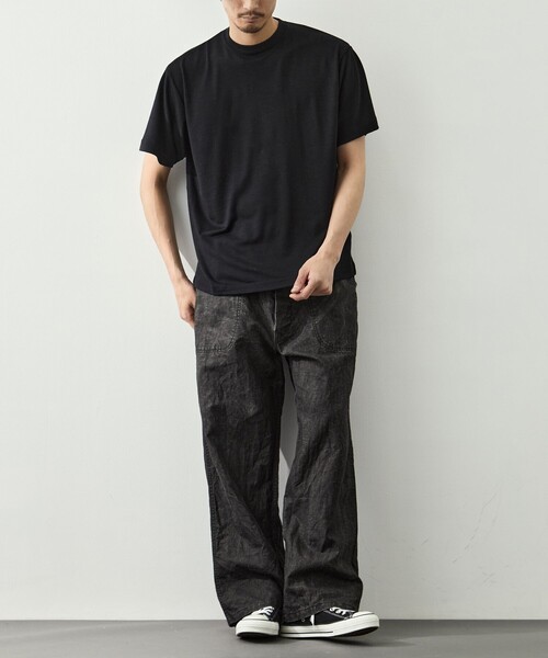 FUJI(フジ)の「【FUJI/フジ】WOOL S/S T-SHIRT(Tシャツ/カットソー・メンズ・ブラック/ブラウン/グリーン・4/5)」の22枚目の写真