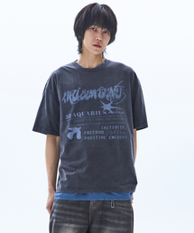 RAIMENT（レイメント）の「アクアリスピグメントプリント半袖Tシャツ_チャコール（Tシャツ/カットソー）」