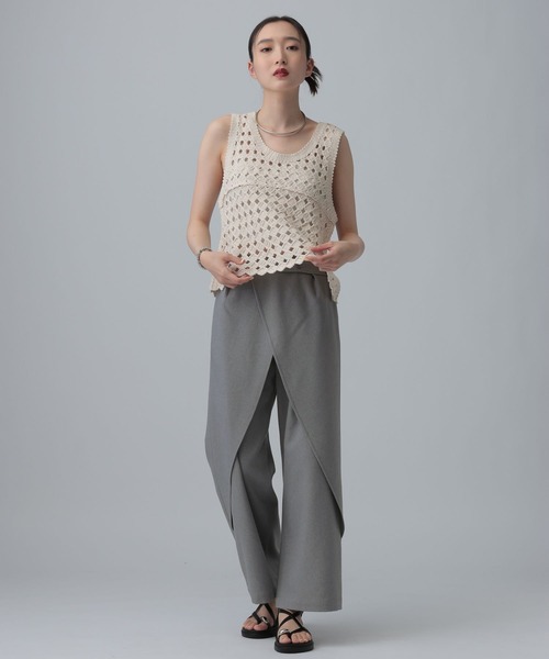 LEPSIM(レプシィム)の「2WAYラップパンツ 670531(その他パンツ・レディース・グレー/ブラック・LARGE/MEDIUM)」の18枚目の写真