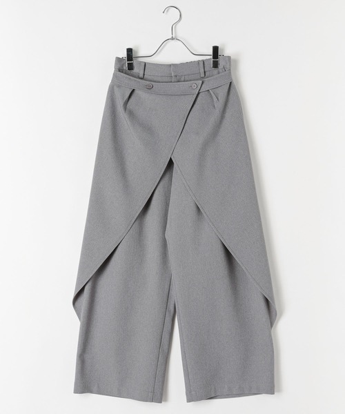 LEPSIM(レプシィム)の「2WAYラップパンツ 670531(その他パンツ・レディース・グレー/ブラック・LARGE/MEDIUM)」の12枚目の写真