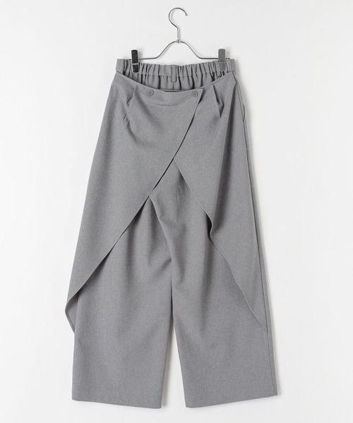 LEPSIM(レプシィム)の「2WAYラップパンツ 670531(その他パンツ・レディース・グレー/ブラック・LARGE/MEDIUM)」の4枚目の写真