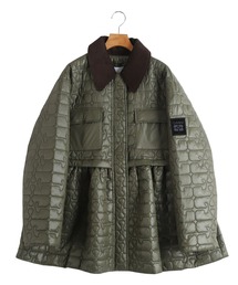 ARKnets（アークネッツ）の「GANNI / ガニー：【レディース】Shiny Quilt Midi Jacket w. Flare：W0965[ANN]（その他アウター）」