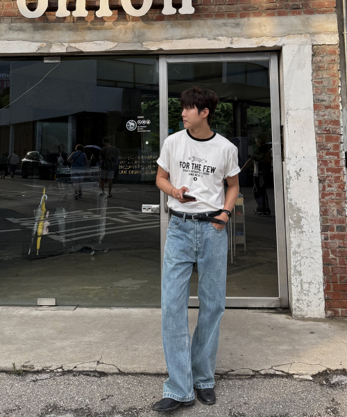OWSA(オウサ)の「ストレートデニムパンツ - ブルー(デニムパンツ・メンズ・ブルー・MEDIUM/LARGE/X-LARGE/XX-LARGE)」の3枚目の写真