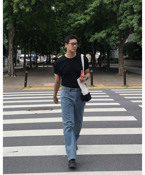 OWSA(オウサ)の「ストレートデニムパンツ - ブルー(デニムパンツ・メンズ・ブルー・MEDIUM/LARGE/X-LARGE/XX-LARGE)」の7枚目の写真