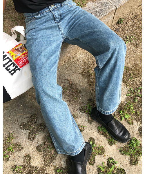 OWSA(オウサ)の「ストレートデニムパンツ - ブルー(デニムパンツ・メンズ・ブルー・MEDIUM/LARGE/X-LARGE/XX-LARGE)」の9枚目の写真